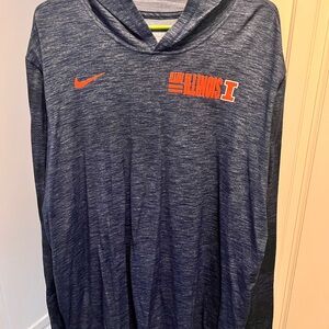 Nike Blue Illinois XXL Lightweight Hoodie